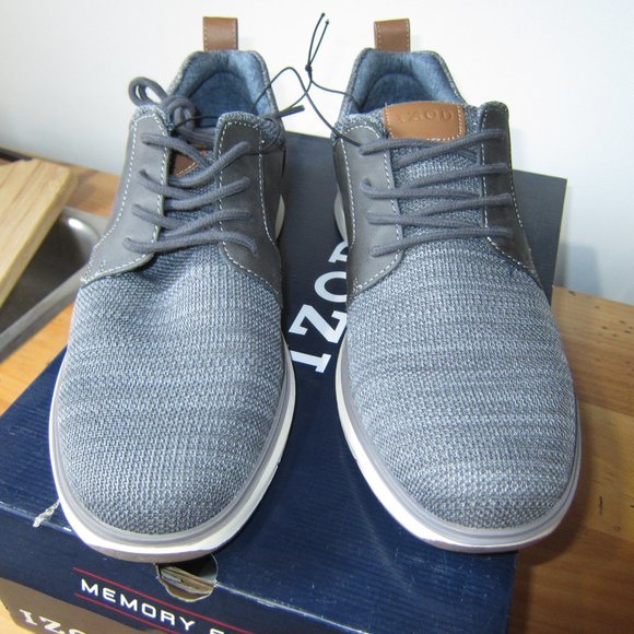 Izod Memory Foam Shoes Men's 8 M Kyler Casual Grey NEW - Picture 5 of 7